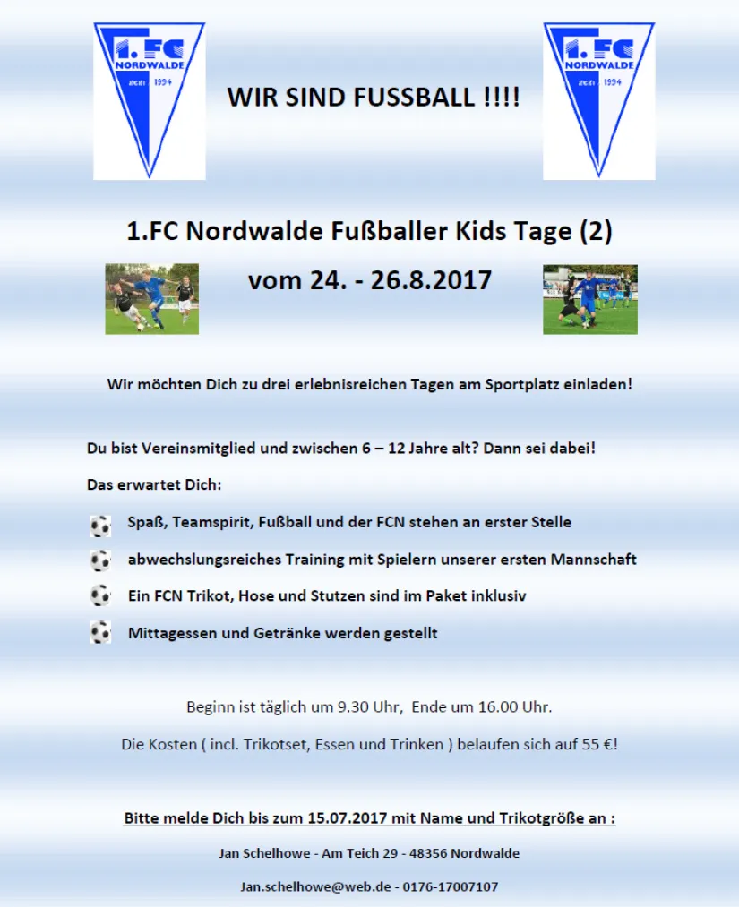 Neuauflage der FCN-Kids-Tage im August 2017