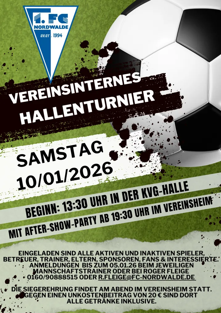 vereinsinternes Hallenturnier 2026